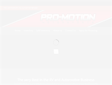Tablet Screenshot of pro-motionmotorsports.com